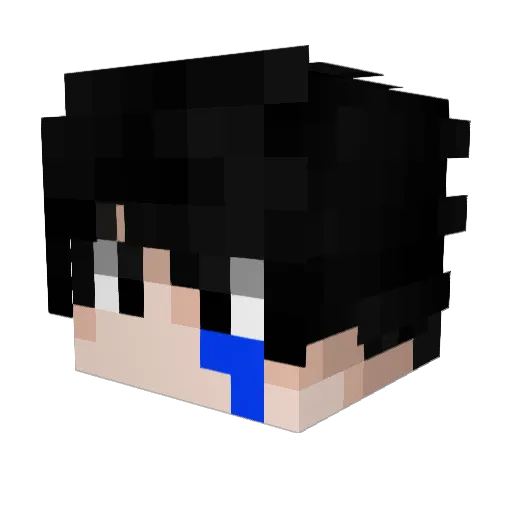 uLokii_ Minecraft avatar head, 3D render