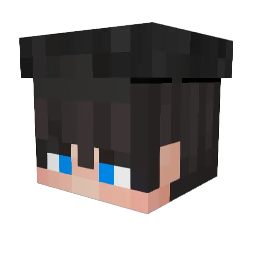 uMaiazs Minecraft avatar head, 3D render
