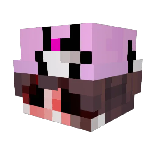 uNicoBilau Minecraft avatar head, 3D render