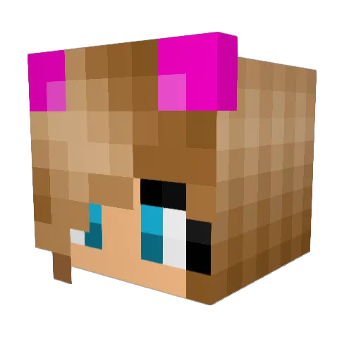 uOldder Minecraft avatar head, 3D render