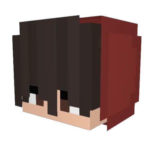 uRafael Minecraft avatar head, 3D render