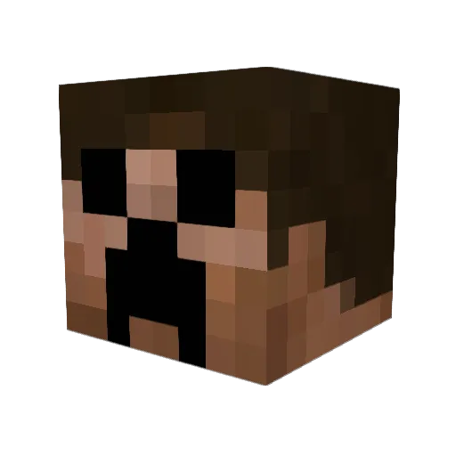 uSARS Minecraft avatar head, 3D render