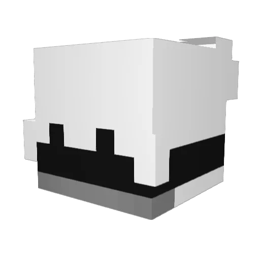 uSasuke_ Minecraft avatar head, 3D render