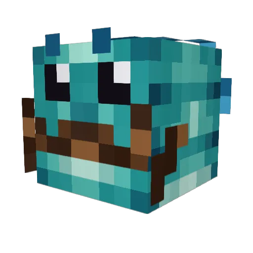 uShaadyy_ Minecraft avatar head, 3D render
