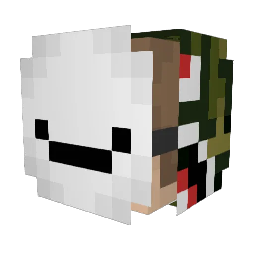 uSoneca Minecraft avatar head, 3D render