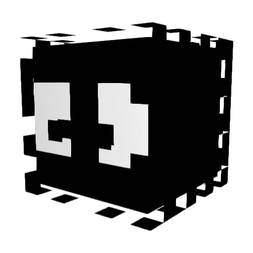 uT_Apllo Minecraft avatar head, 3D render