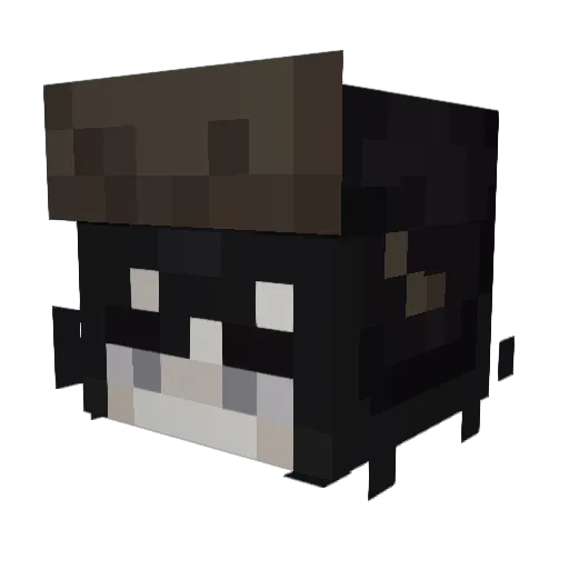 uTakuji Minecraft avatar head, 3D render