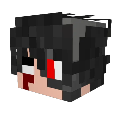 uTremX Minecraft avatar head, 3D render