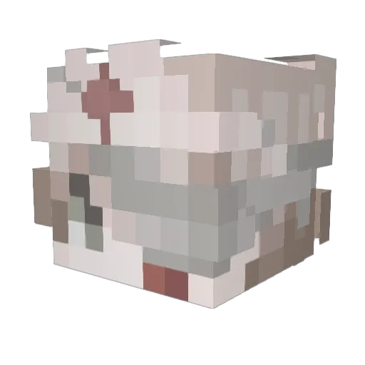 uVamn Minecraft avatar head, 3D render