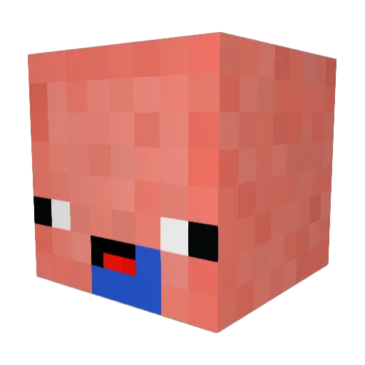 uWhiteSECONDS_ Minecraft avatar head, 3D render