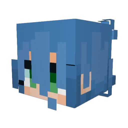 u_candyrain Minecraft avatar head, 3D render