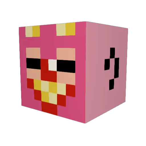 u_m_a_m_i Minecraft avatar head, 3D render