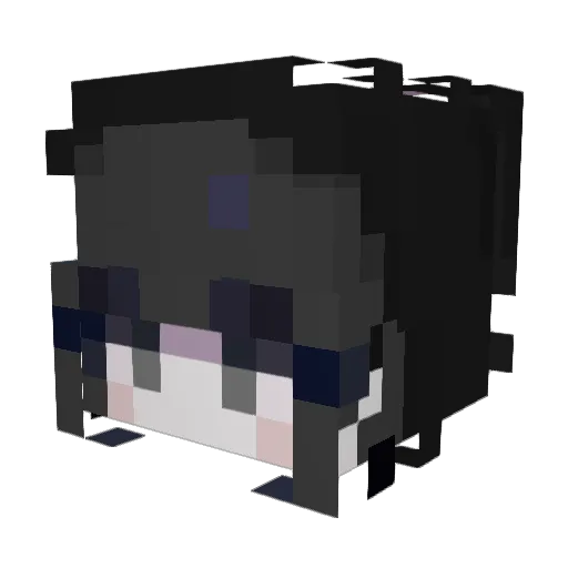 u_n_120 Minecraft avatar head, 3D render