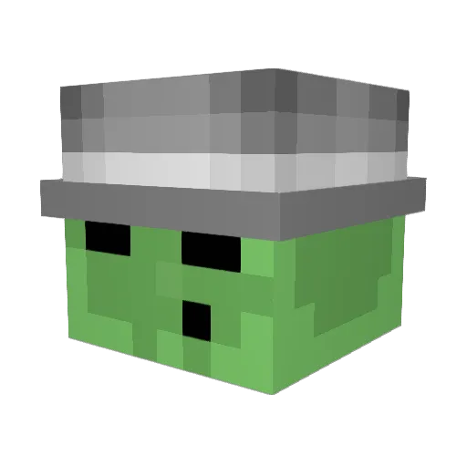 u_nknow Minecraft avatar head, 3D render