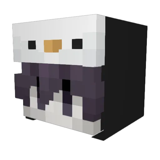 u_rq Minecraft avatar head, 3D render