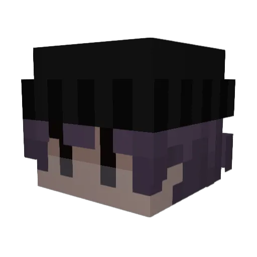 uafb Minecraft avatar head, 3D render