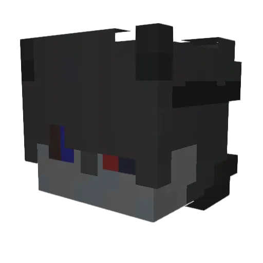 uagaya Minecraft avatar head, 3D render