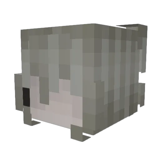 uahfy Minecraft avatar head, 3D render