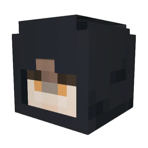 ualife Minecraft avatar head, 3D render