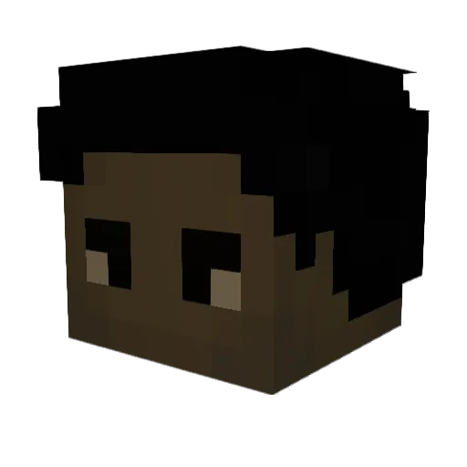 uapahaa Minecraft avatar head, 3D render