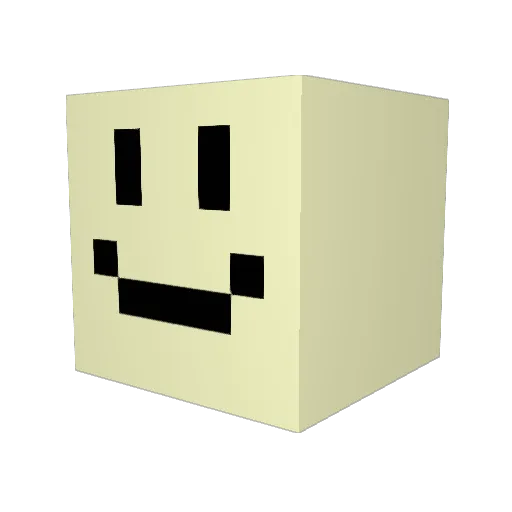 uasw Minecraft avatar head, 3D render