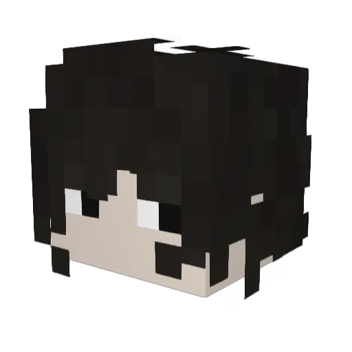 uatl Minecraft avatar head, 3D render