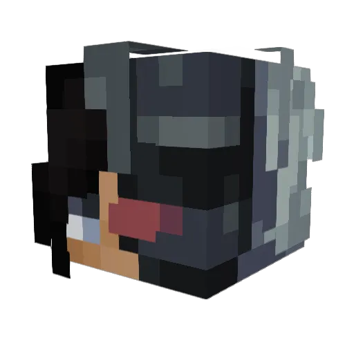 uaui Minecraft avatar head, 3D render
