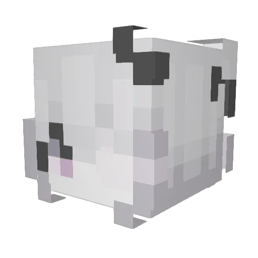 uavy Minecraft avatar head, 3D render