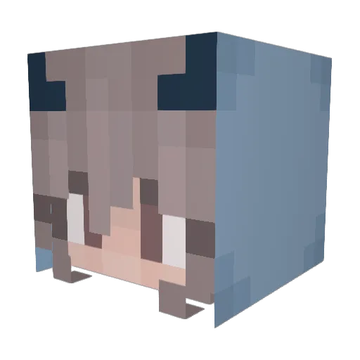 ubely_ Minecraft avatar head, 3D render
