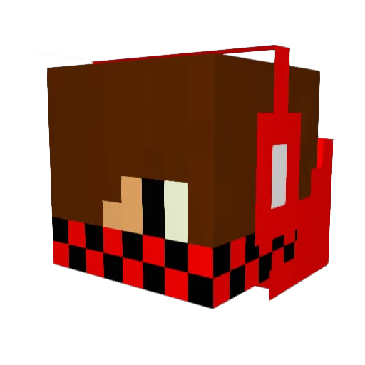 uberblat Minecraft avatar head, 3D render