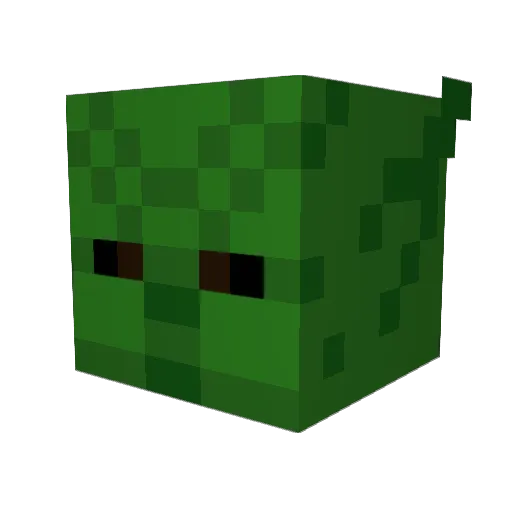 ubercook Minecraft avatar head, 3D render