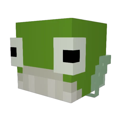 uberwillard Minecraft avatar head, 3D render