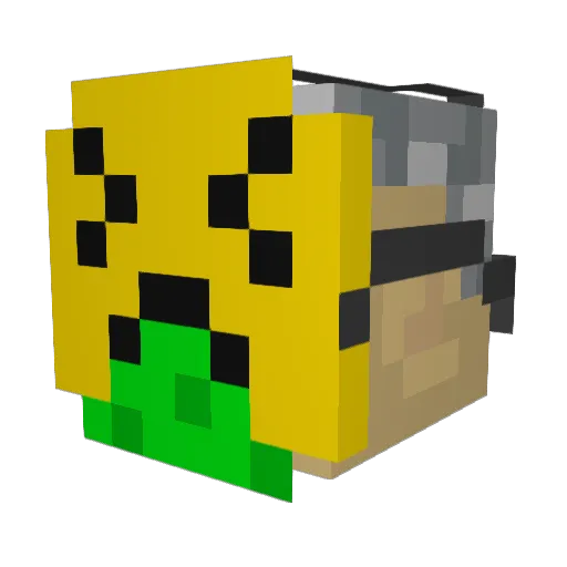 ubivator1337 Minecraft avatar head, 3D render