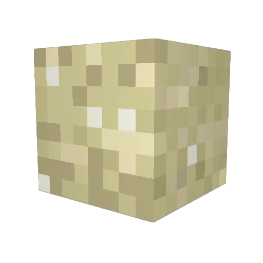 ubwmous Minecraft avatar head, 3D render