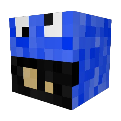 ucantwin Minecraft avatar head, 3D render