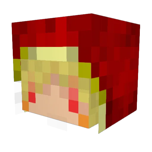 ucchiiii Minecraft avatar head, 3D render