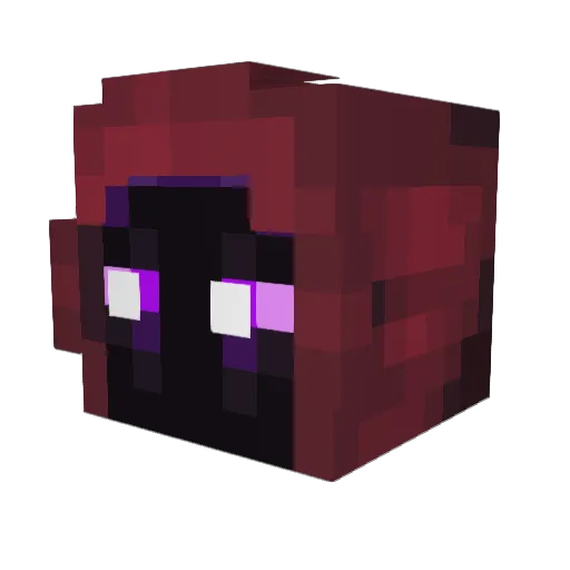 uchd Minecraft avatar head, 3D render
