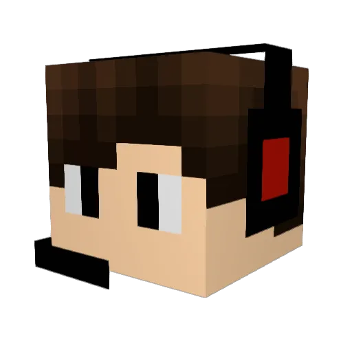 uchiha012 Minecraft avatar head, 3D render