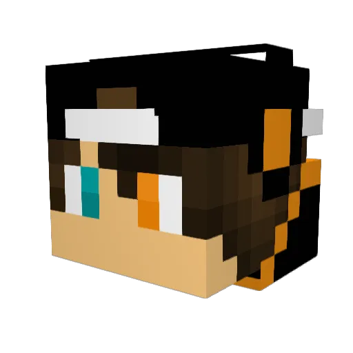 uchii55 Minecraft avatar head, 3D render