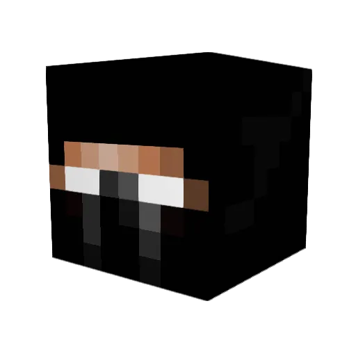 ucieekajxdd Minecraft avatar head, 3D render