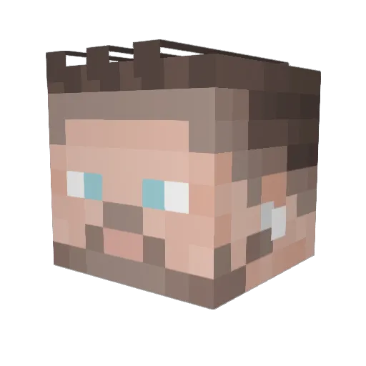 ucyinthesky Minecraft avatar head, 3D render