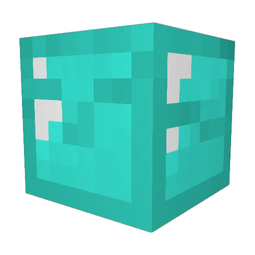 udappe Minecraft avatar head, 3D render