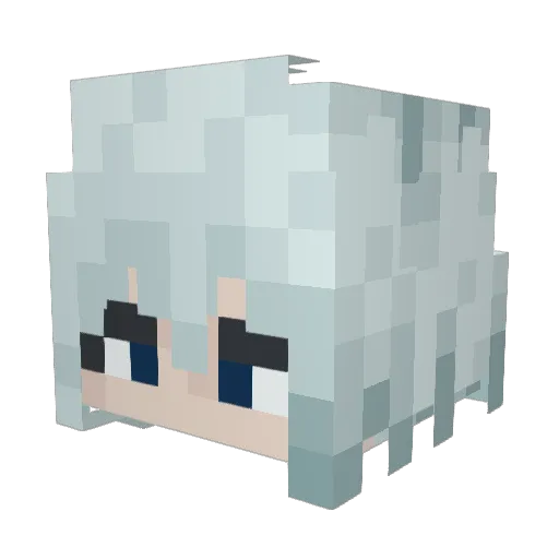 uddebudden_ Minecraft avatar head, 3D render