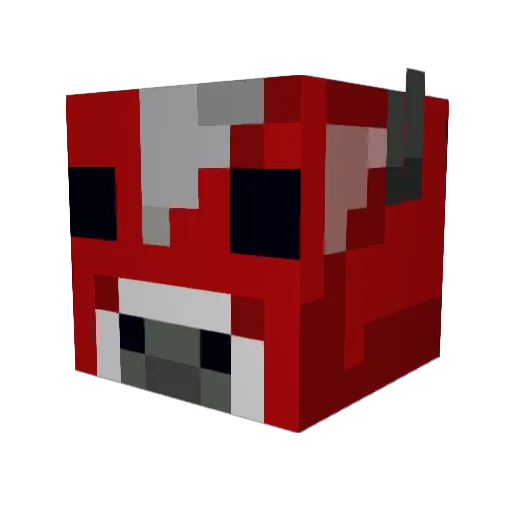 udkdl646 Minecraft avatar head, 3D render