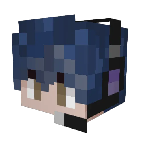udukeoni0 Minecraft avatar head, 3D render