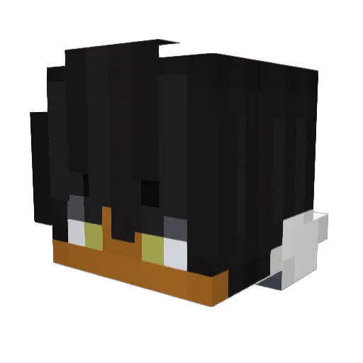 uead Minecraft avatar head, 3D render
