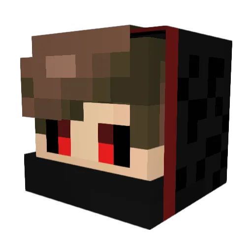 uebi91 Minecraft avatar head, 3D render