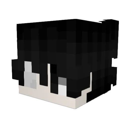 uebt Minecraft avatar head, 3D render