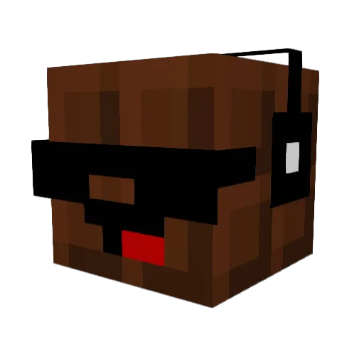 ueker33 Minecraft avatar head, 3D render