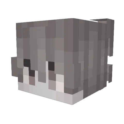 uekv Minecraft avatar head, 3D render